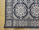 4x6 Power-Loomed Rug Dark Navy Blue & Ivory Oriental Carpet Nice - Jewel Rugs