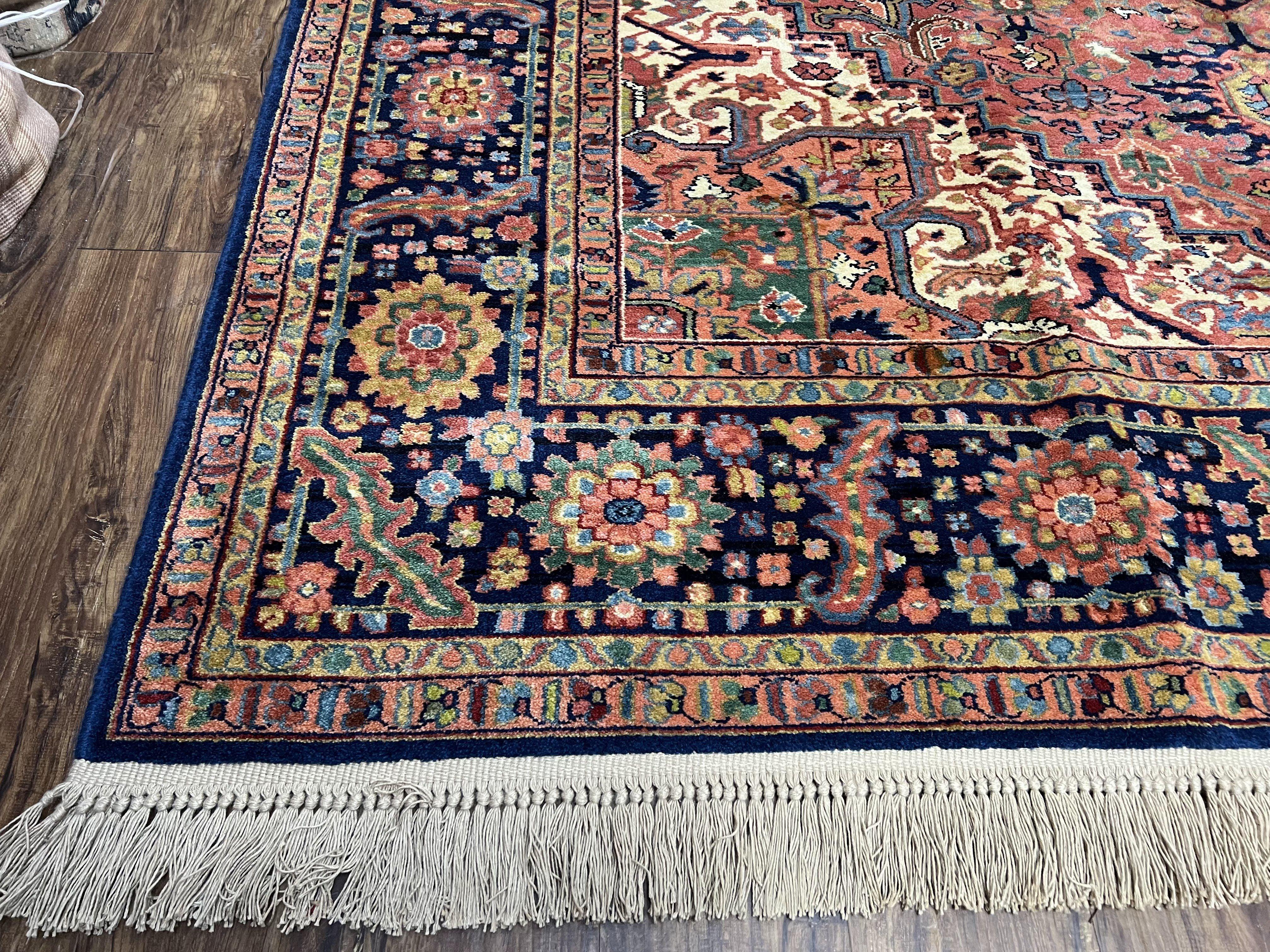 Karastan Heriz Rug 8'8" x 10'6", Vintage Karastan Wool Carpet Heriz Pattern #726 Hard to Find Original 700 Series Heriz Serapi Medallion Rug - Jewel Rugs