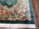 8' X 10' Antique Handmade Art Deco Nichols Peking Chinese Rug Carpet Teal Nice - Jewel Rugs