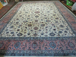 11' X 15' Vintage Hand Knotted Pakistani Oriental Wool Rug Hand Knotted Carpet - Jewel Rugs