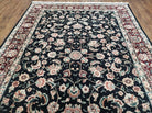 6' X 9' Vintage Oriental Fine Floral Handmade Wool Silk Rug Vegetable Dyes Nice - Jewel Rugs