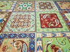 8' X 11' Handmade Chinese English Design Needlepoint Wool Rug Flat Weave Beauty - Jewel Rugs