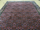 5' X 7' Vintage Handmade India Amritsar Floral Oriental Wool Rug Organic Red Colors Bohemian Boho Home Décor - Jewel Rugs