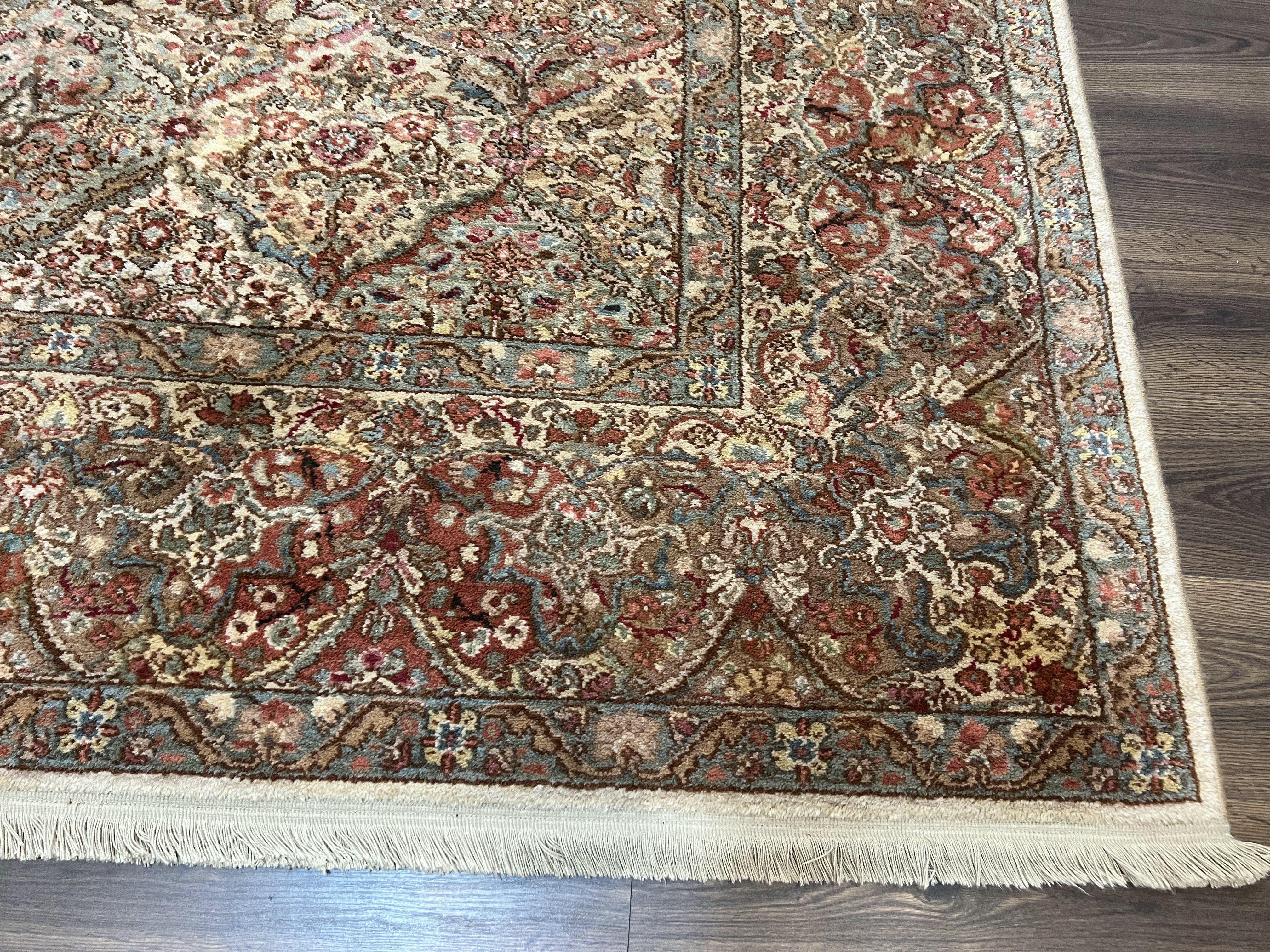 Karastan Empress Kirman Rug #700/719, Karastan Area Rug 8.8 x 10.6, Wool Oriental Carpet, Discontinued Original 700 Series, Panel Design - Jewel Rugs