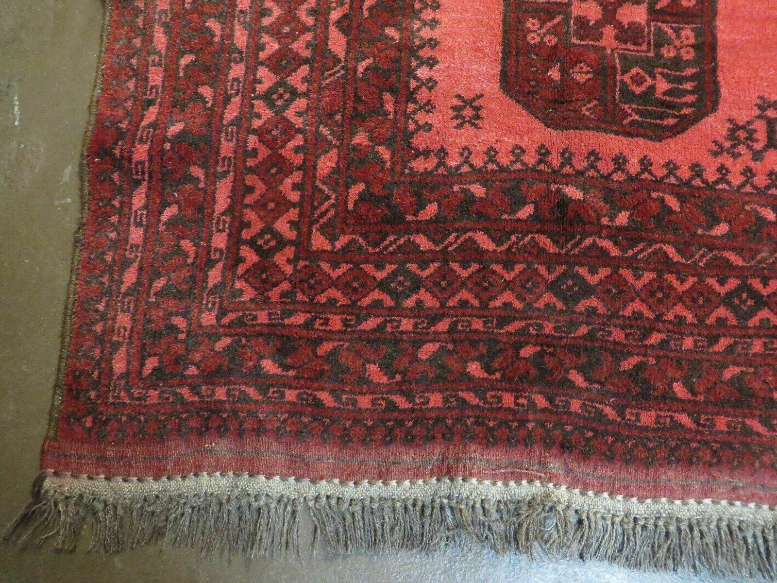 7' X 10' Antique Handmade Afghan Bashir Turkoman Bokhara Balouch Woven Wool Rug - Jewel Rugs