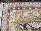 Semi Antique Persian Qum Silk Prayer Rug, Silk, Hand-Knotted, 3'6" x 5' - Jewel Rugs