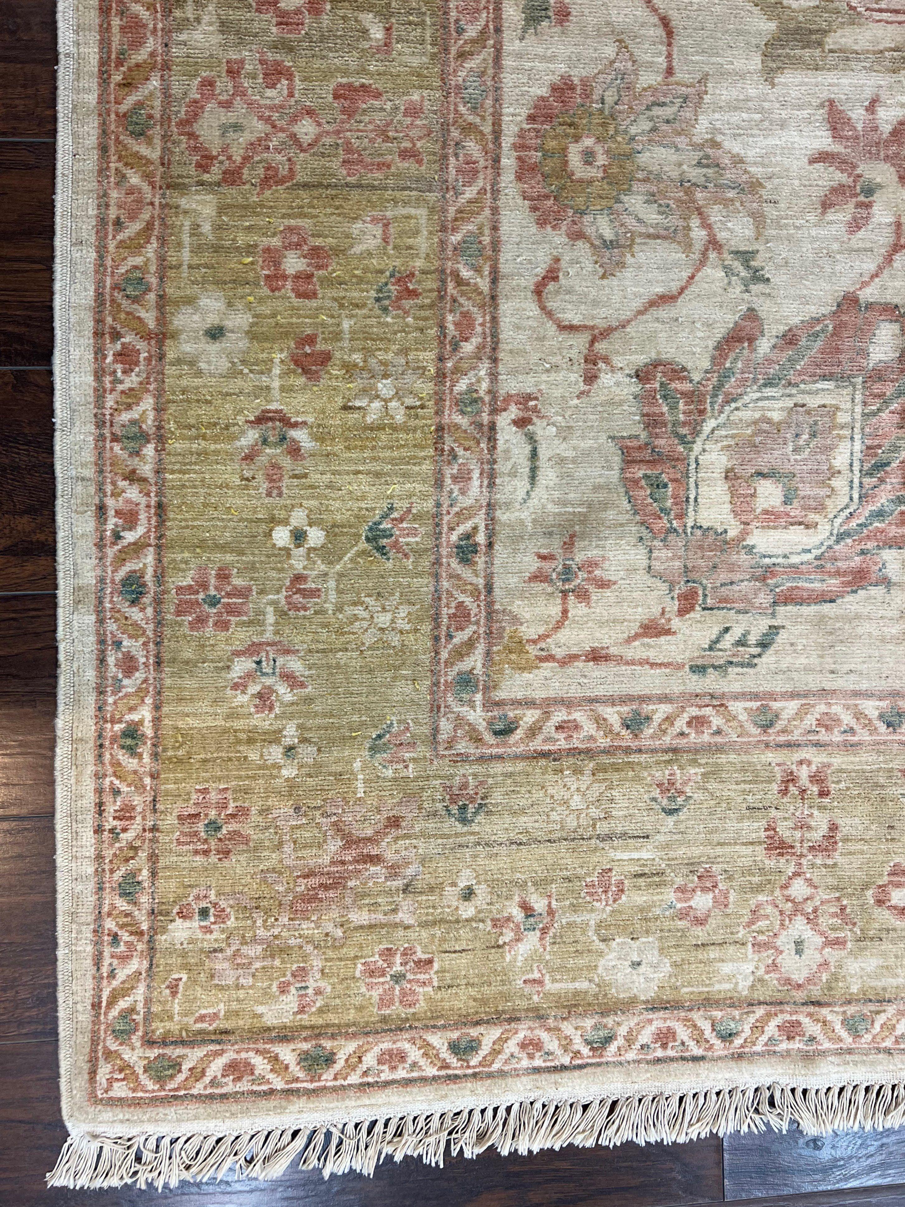 Turkish Oushak Rug 8x10, Hand Knotted Wool Turkish Oushak Carpet 8 x 10 ft, Farmhouse Rug, Neutral Colors, Vintage Handmade Turkish Area Rug - Jewel Rugs