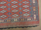 2.5' X 4' Antique Handmade Turkoman Tribal Wool Rug Cushion Case Yamud Soumak - Jewel Rugs