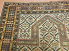 3' 7" X 5' Antique Handmade Caucasian Shirvan Wool Prayer Rug Dagestan - Jewel Rugs