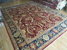 9' X 12 ' Vintage Handmade Peshawar Agra Wool Rug Organic Dyes Nice - Jewel Rugs