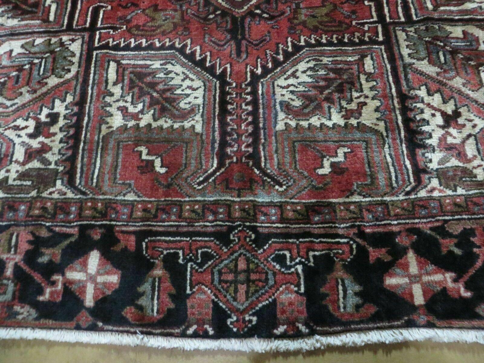 8' X 12' Vintage Handmade Indian Wool Rug Nice - Jewel Rugs