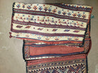 26" X 56" Antique Handmade Authentic Tribal Wool Rug Double Bag Tobreh - Jewel Rugs