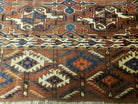 31" X 48" Antique Handmade Yamud Turkoman Yomud Chuval Wool Rug Carpet Nice - Jewel Rugs