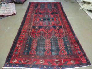 5' X 9' Antique Handmade Afghan Geometric Oriental Wool Rug Birds # 476 - Jewel Rugs