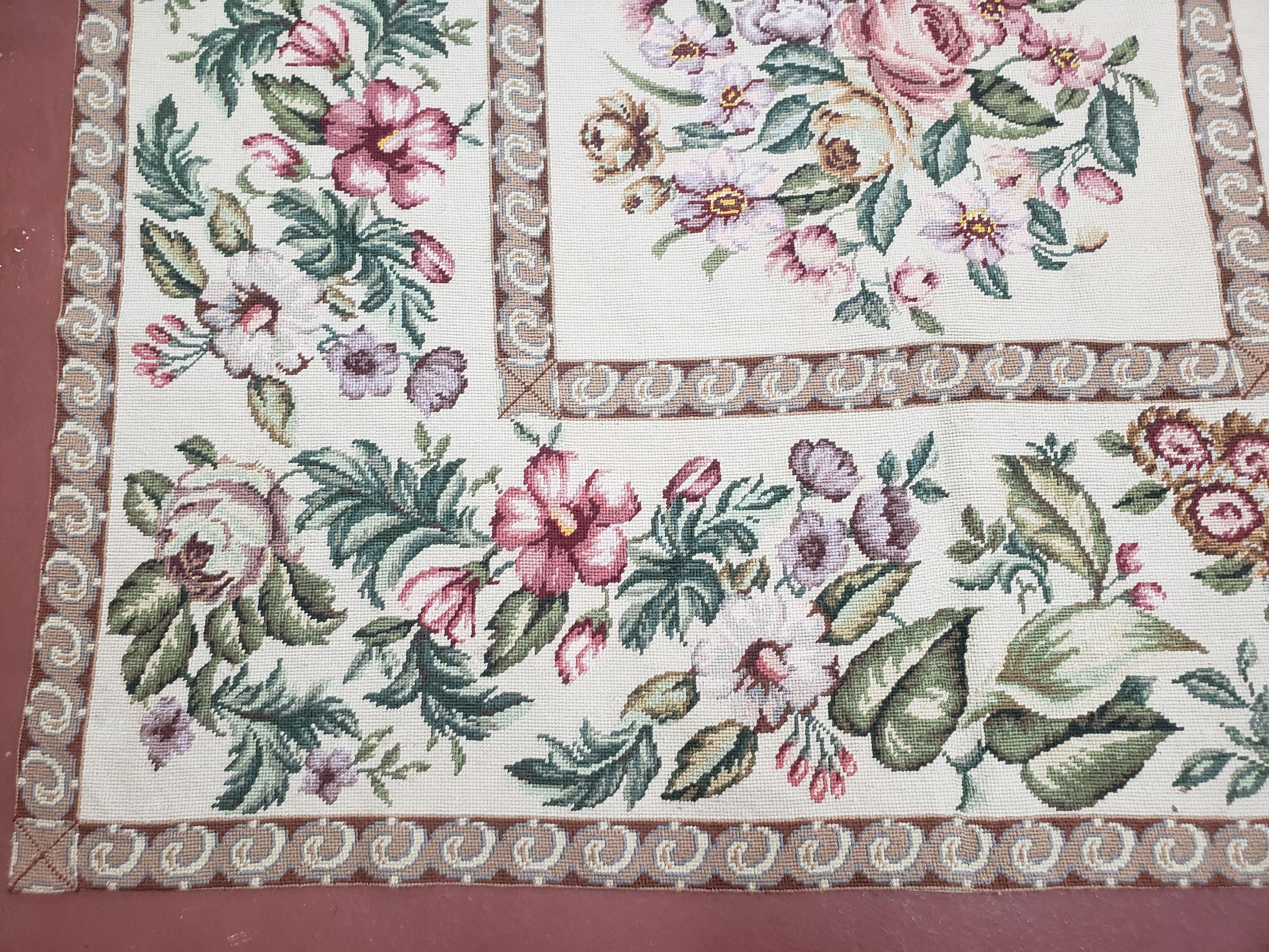 10' X 14' Handmade French Aubusson Savonnerie Design Needlepoint Rug Nice - Jewel Rugs