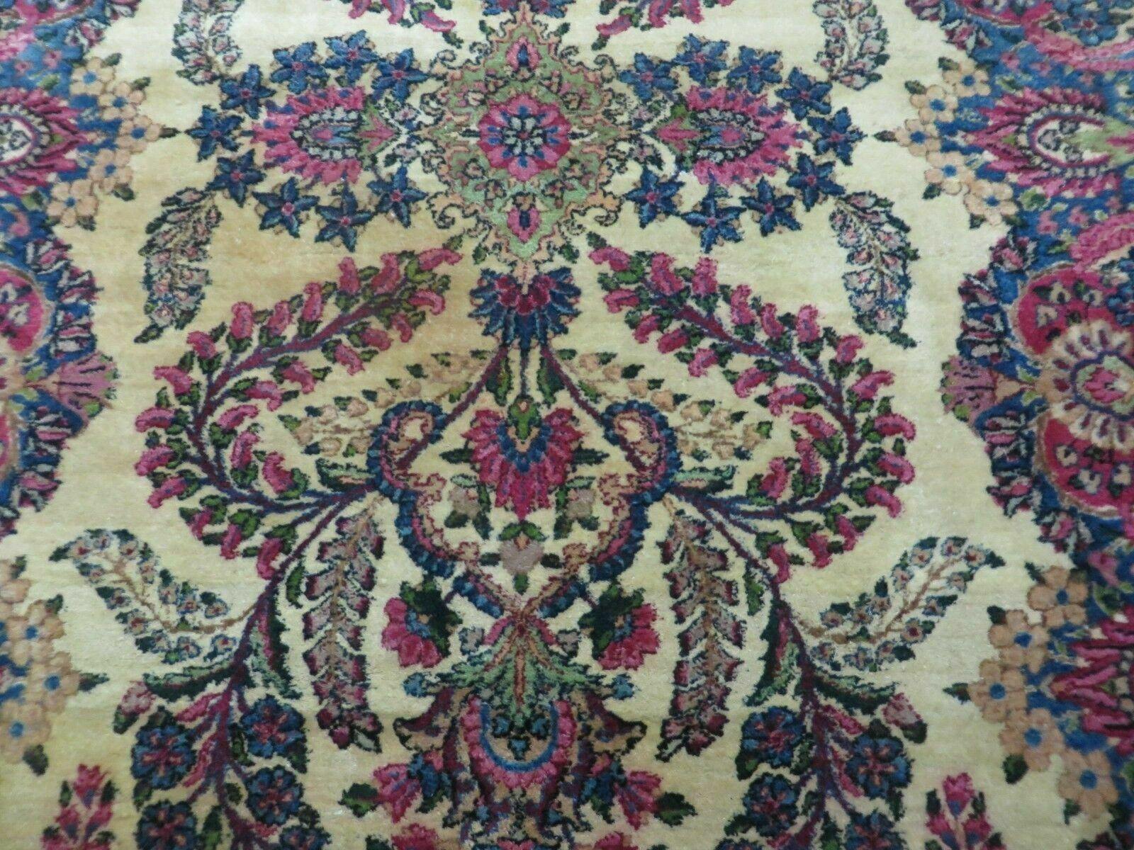 4' X 7' Antique Handmade India Floral Oriental Wool Rug Medallion Organic Nice - Jewel Rugs