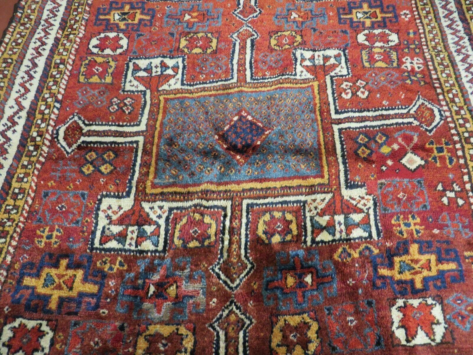 3' 7" X 9' Semi-Antique Handmade Moroccan Tribal Wool Rug Runner - Jewel Rugs