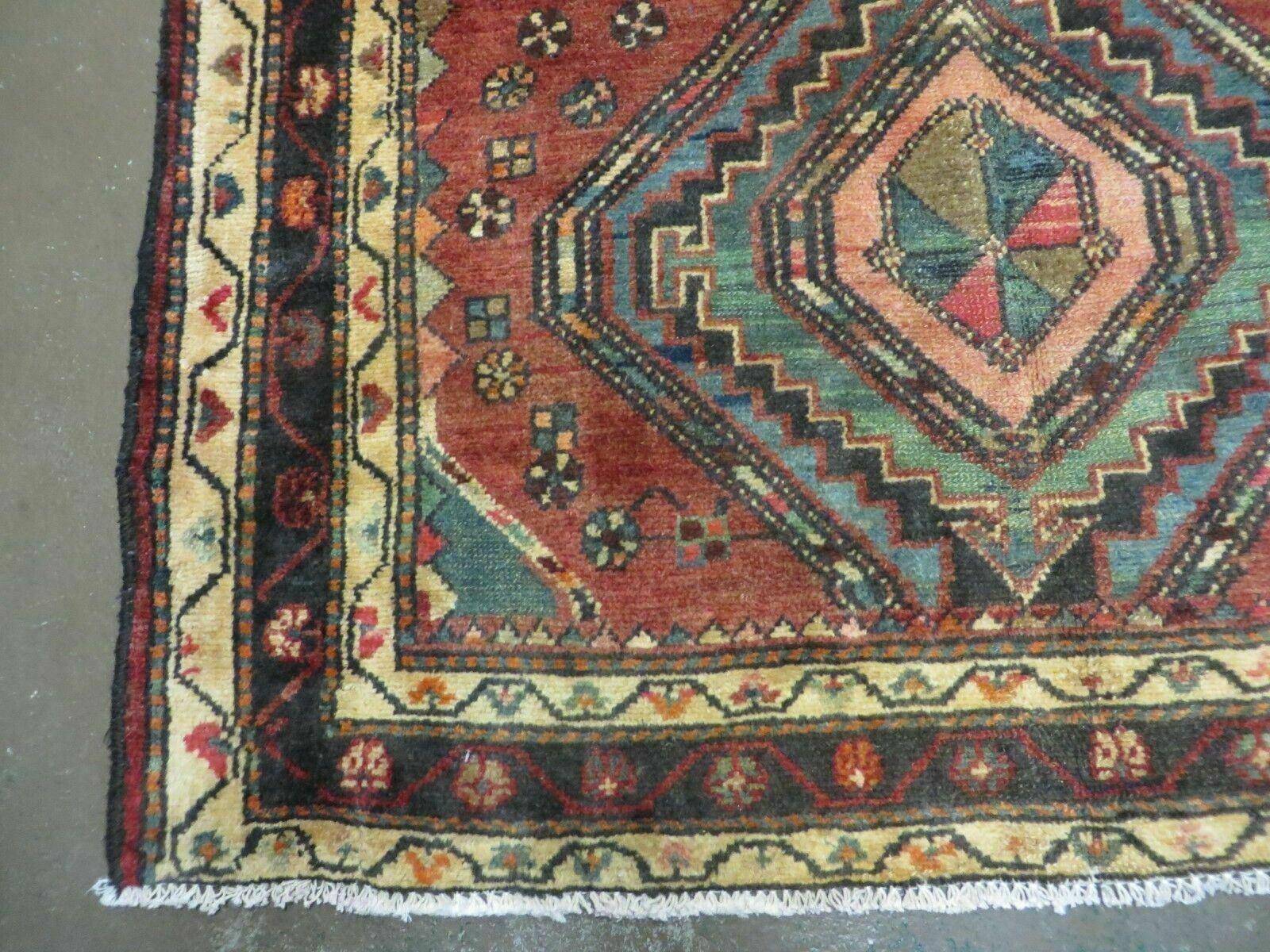 3' 6" X 10' Antique Handmade Turkish Wool Runner Rug Nice - Jewel Rugs