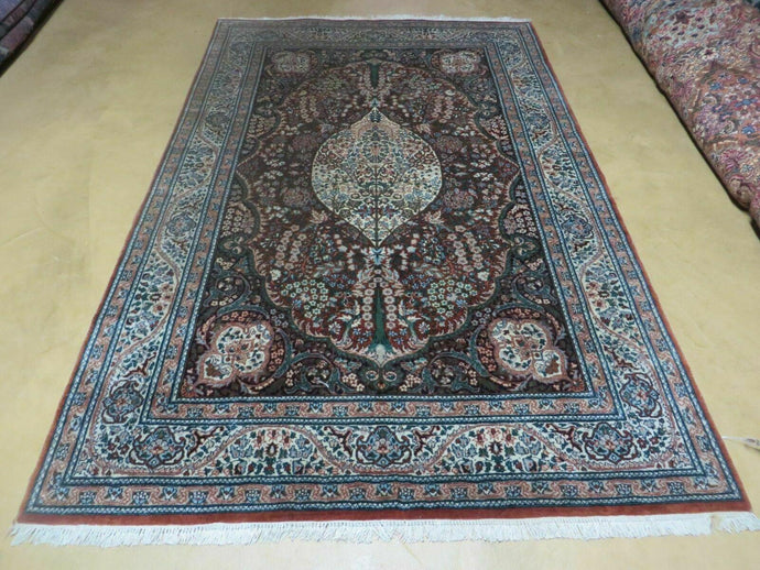 5' X 7' Vintage Handmade Turkish Hereke Wool Floral Oriental Rug Carpet Detailed Traditional Home Décor - Jewel Rugs
