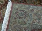 6' X 9' Handmade India Floral Oriental Wool Rug Carpet Tea Wash Red Hand Knotted - Jewel Rugs