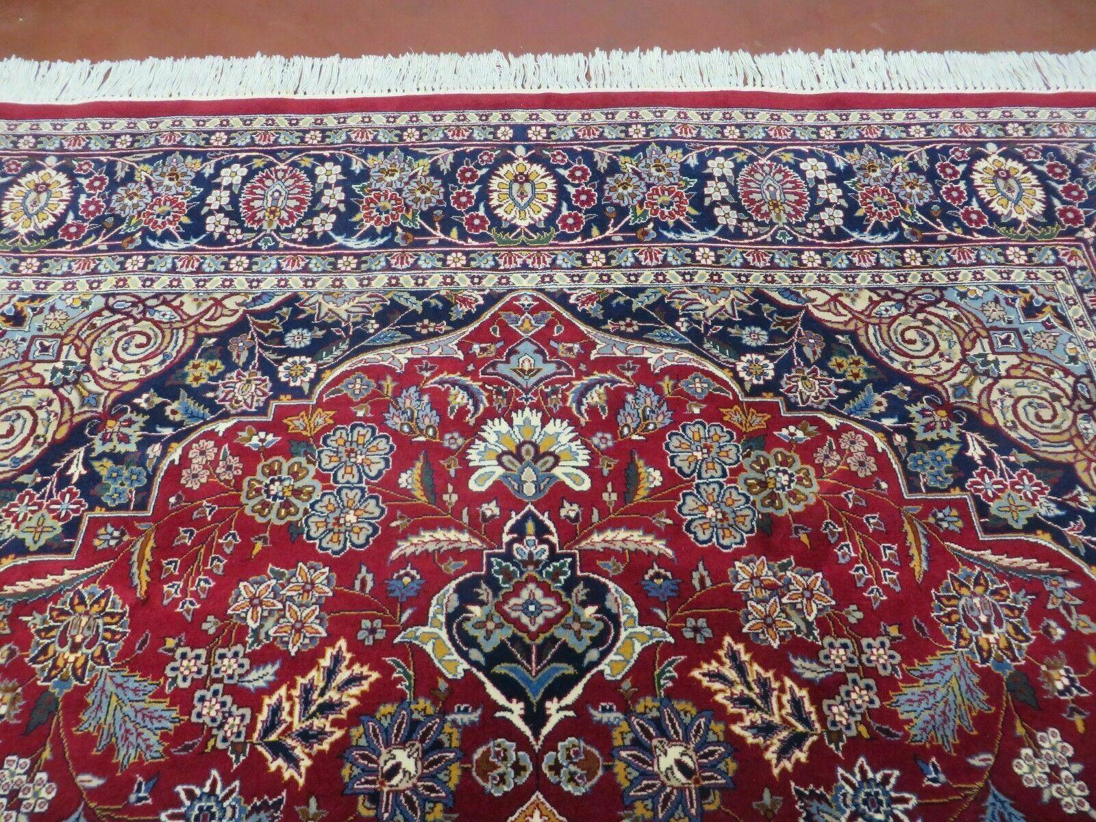 6' X 9' Vintage Fine Handmade India Floral Oriental Wool Rug Carpet Red Nice - Jewel Rugs