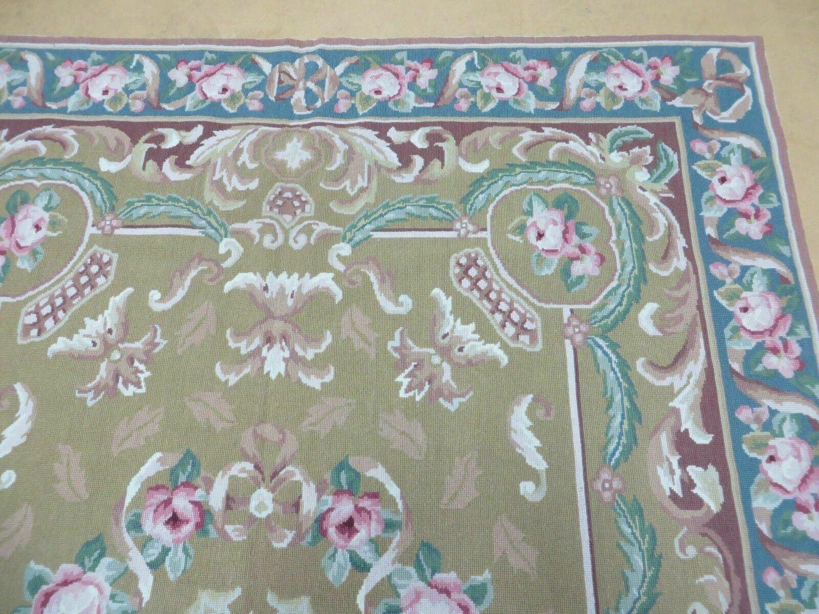 5' X 8' Handmade French Aubusson Savonnerie Design Needlepoint Rug Nice - Jewel Rugs