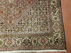 4' X 6' Vintage Fine Handmade India Allover Geometric Oriental Wool Rug Organic - Jewel Rugs