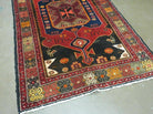 3' 10" X 10' Antique Handmade Turkish Anatolian Kazak Wool Runner Rug Nice Red - Jewel Rugs