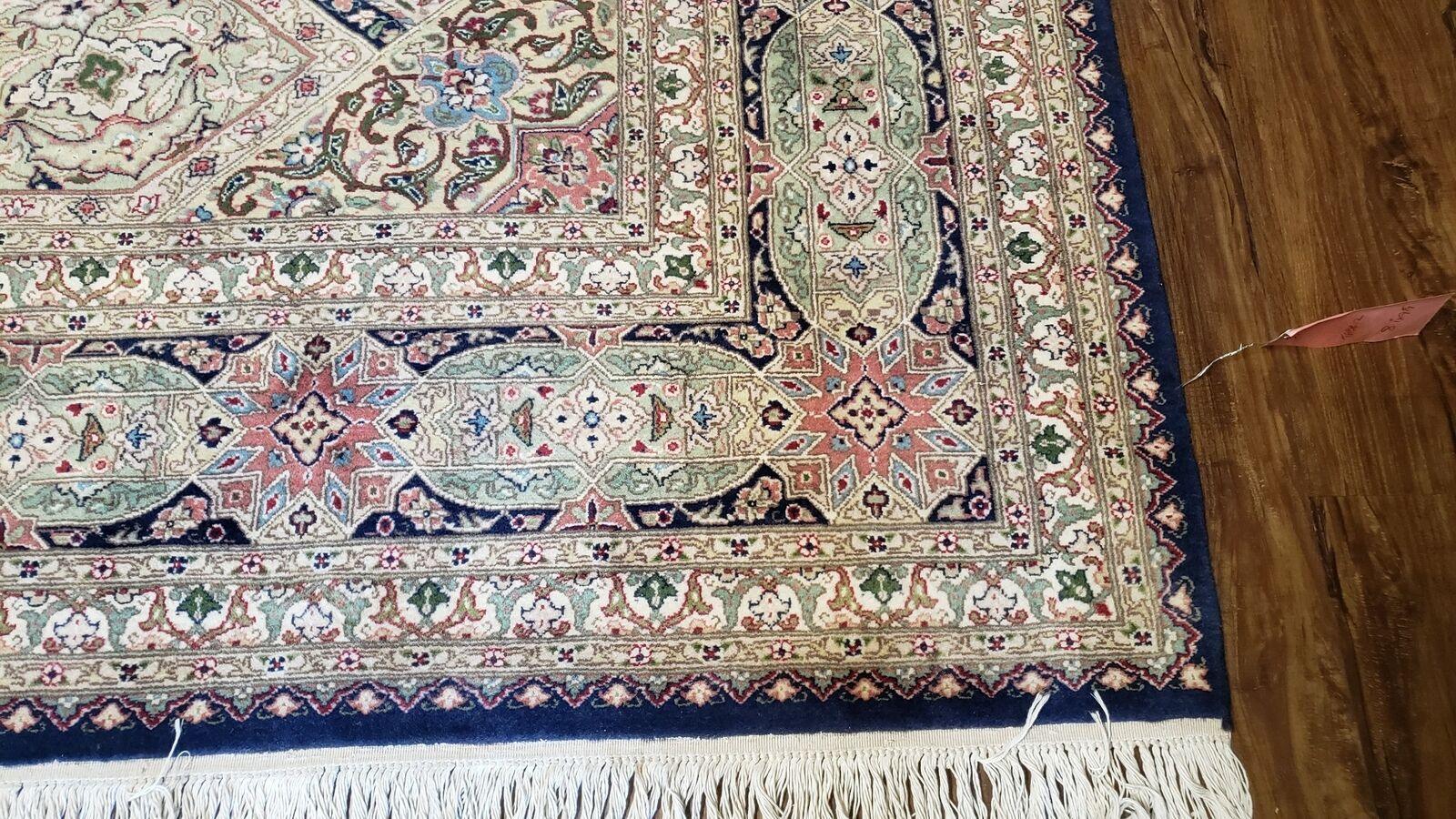 8' X 10' Vintage Handmade Fine Chinese Wool Rug Carpet Dome Design Ivory - Jewel Rugs