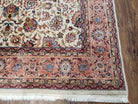 6x9 Top Quality Handmade Wool Area Rug Floral Allover Carpet Veg Dyes Beige - Jewel Rugs