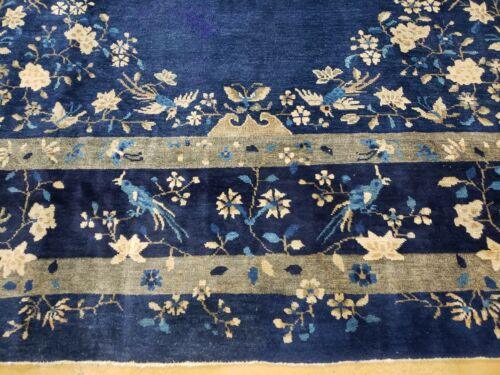 8' X 10' Antique Hand Made Art Deco Nichols Peking Chinese Rug Carpet Blue Nice - Jewel Rugs