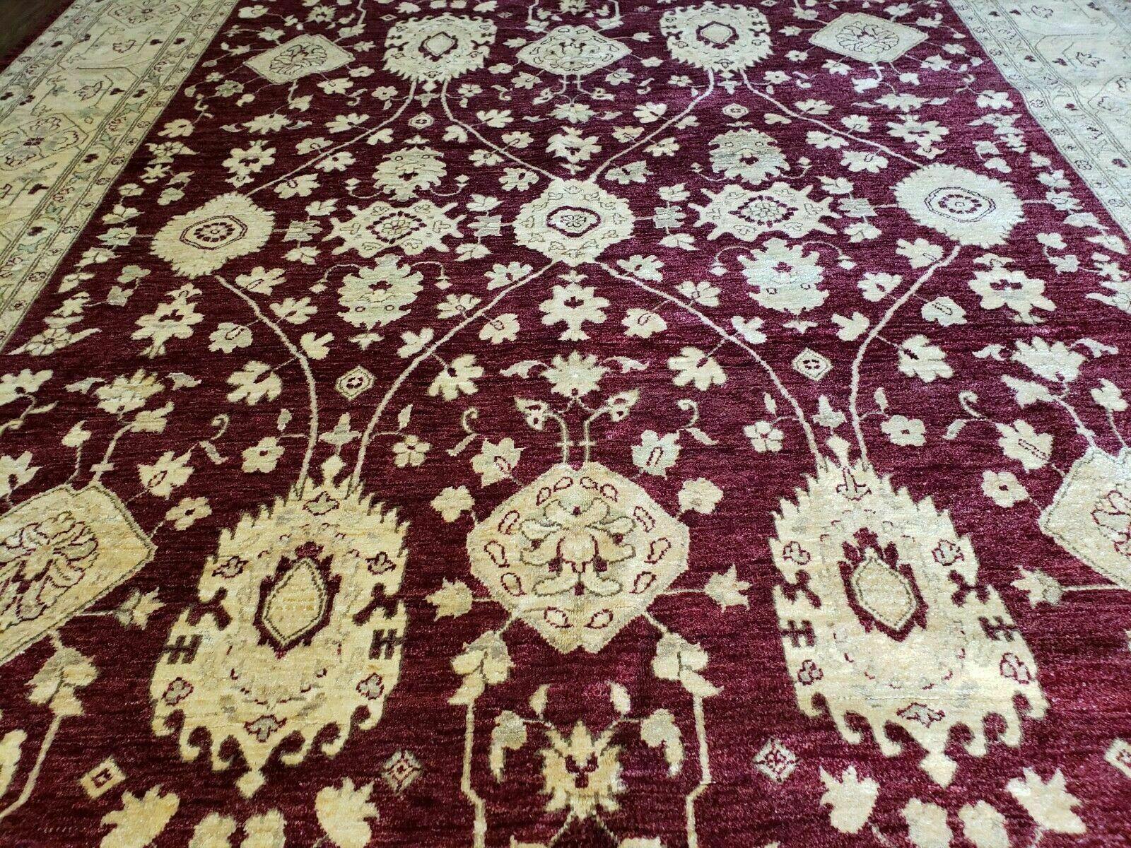 10' X 14' Vintage Handmade PESHAVAR CHOBI Pakistani Agra wool Carpet Nice - Jewel Rugs