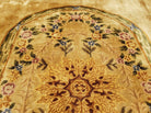 14' X 24' Aubusson Design Wool Rug Gold Palace Size Rug with Flowers and Vases - Jewel Rugs