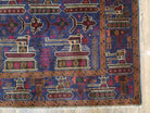 4x6 Handmade Balouch War Afghan Tribal Rug Organic Dyes Helicopter Tank Airplane - Jewel Rugs