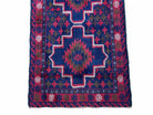 2' 9" X 4' 5" Vintage Handmade Tribal Wool Rug Balouchi Rug Afghan Rug Red Blue - Jewel Rugs