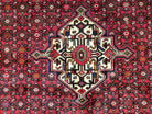 Vintage Persian Hamedan Rug, Angelas Mahi Pattern, Red, Wool, Hand-Knotted, 6'9" x 10' - Jewel Rugs