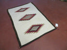 2.5' x 4' Incredible American Indian Blanket Navajo Navaho Wool Rug Diamonds - Jewel Rugs