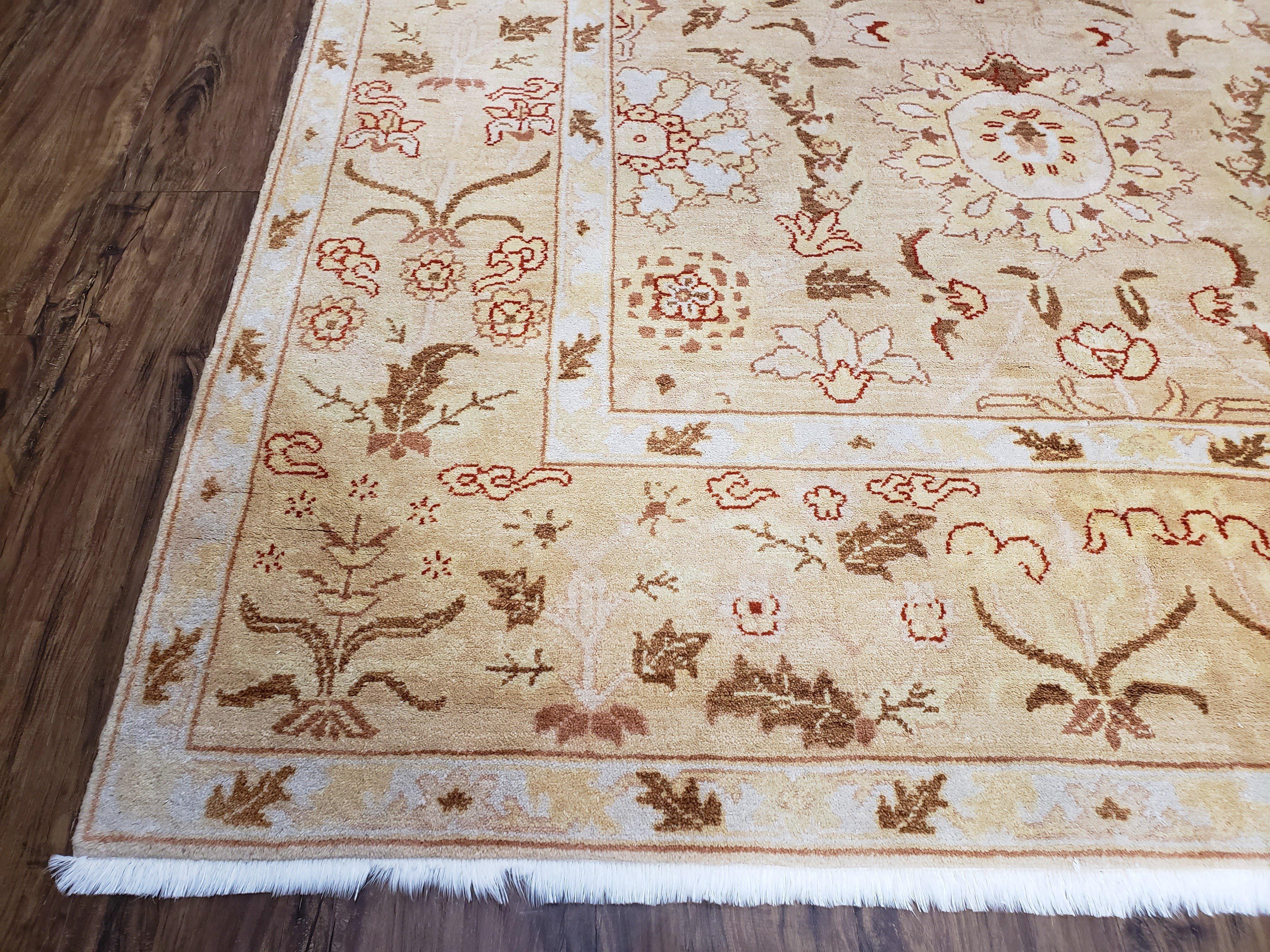 Vintage Turkish Oushak Area Rug 6x9, Wool Hand-Knotted - Jewel Rugs