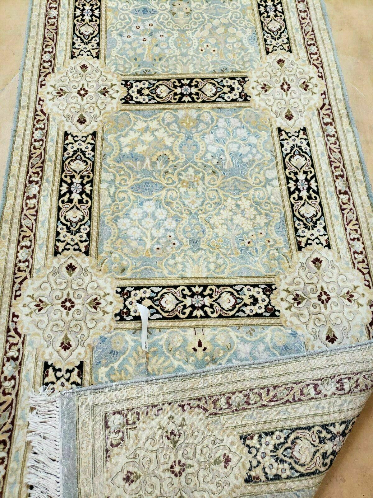 3' X 9' Vintage Handmade Fine Pakistan Paneled Design Wool Rug Runner Nice - Jewel Rugs