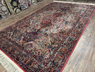 5.9 x 9 Karastan Rug Multicolor Panel Kirman #717, Karastan Carpet 6x9 Multipanel Kirman Oriental, Original 700 Series Vintage Wool Area Rug - Jewel Rugs