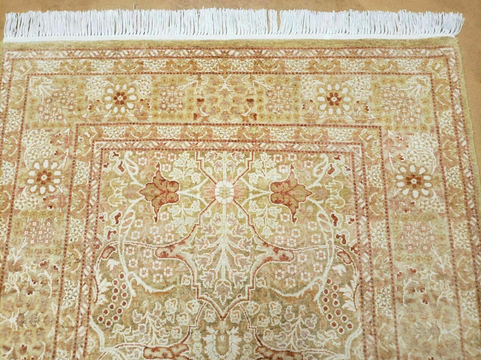 3' X 5' Vintage Handmade Fine Pakistan Oriental Floral Wool Rug Nice - Jewel Rugs