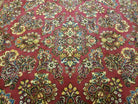 9' X 12' Antique Karastan Lanamar # 5528 Red Sarouk Wool Rug Beauty - Jewel Rugs