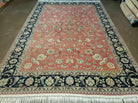 6' X 9' Vintage Fine Oriental Floral Handmade Wool Rug Vegetable Dyes Red Nice - Jewel Rugs