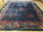 8' X 10' Antique Hand Made Art Deco Nichols Peking Chinese Rug Carpet Blue Nice - Jewel Rugs