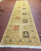 3' 2" x 12 ' 6" Pak Persian Safavieh Runner Haji Jalil Fine Runner Rug 3ft Runner 12ft Runner 13ft Runner Panel Design Runner Hand-Knotted - Jewel Rugs