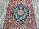 6' X 9' Vintage Handmade India Oriental Floral Wool Rug Hunting Bird Deer Nice - Jewel Rugs