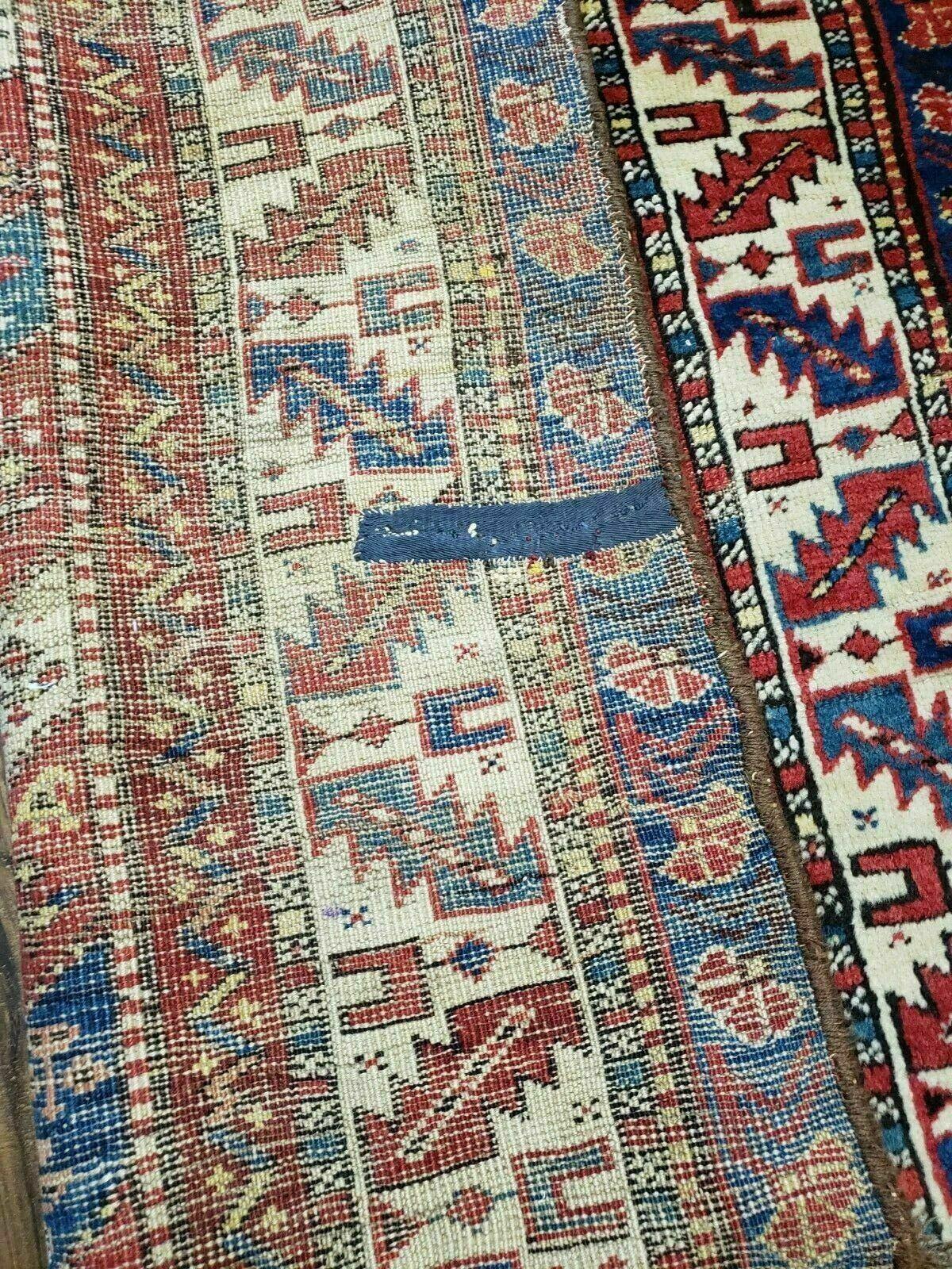 3' 5" X 8' 4" Antique Handmade Caucasian Wool Rug Runner Talesh Tribal Organic - Jewel Rugs