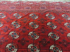 8' X 12' Vintage Handmade Bokhara Turkoman Wool Rug Carpet Red # 583 - Jewel Rugs