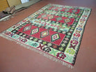 7' X 9' Vintage Turkish Kilim Handmade Flat Weave Wool Rug Veg Dye Nice - Jewel Rugs