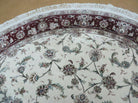 7' X 7' Handmade Fine Chinese Floral Oriental Wool Rug Carpet Round Silk Beauty - Jewel Rugs